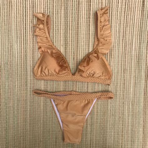 Biqu Ni Tran Ado Top Babados Nude Dondoca Moda Feminina Dondoca Moda Feminina