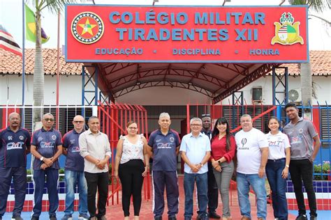 Raposa Prefeito Eudes Barros Visita Col Gio Militar Tiradentes Xii