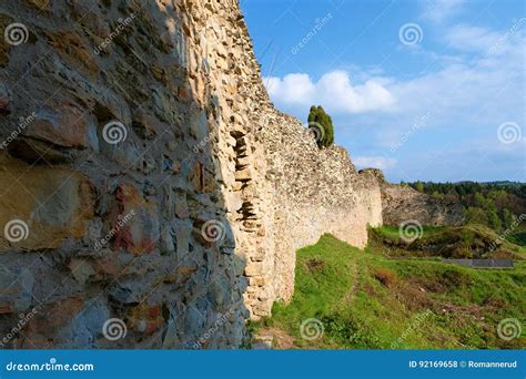 Ruins of Fortification Bulwark. Medieval Rampart Stock Photo - Image of blue, bulwark: 92169658