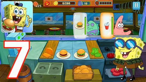 Bob Esponja Concurso De Cocina Gameplay 7 El Crustaceo Crujiente