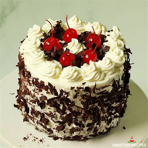 Eggless Black Forest Cake Recipe Swasthis Recipes