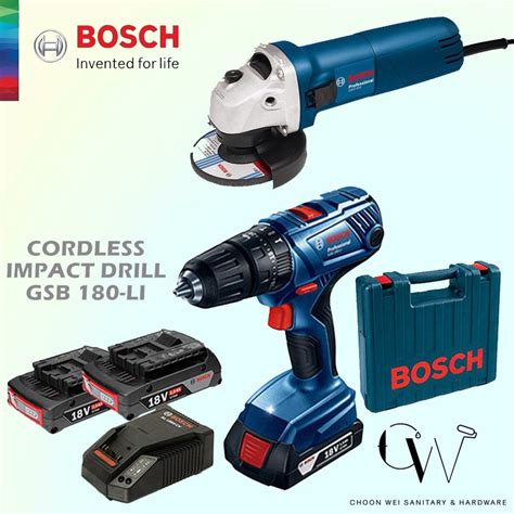 Cw Bosch Original Gws Angle Grinder Bosch Gsb Li Impact