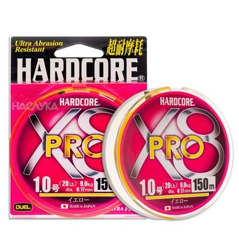 Плетено влакно Duel Hardcore X Pro Yellow Плетени влакна за