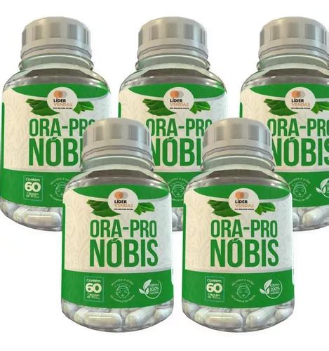 Ora pró nobis 60 Caps 500mg Kit 5 Potes Parcelamento sem juros