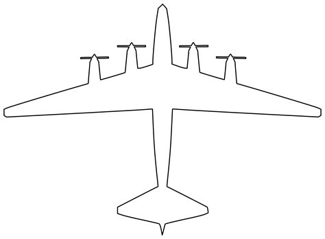 Shape Of Airplane Boeing B 52 Stratofortress Free Printable