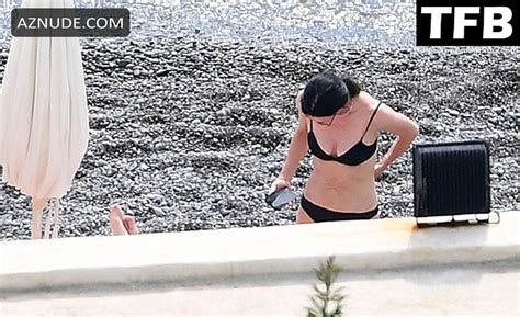 Courteney Cox Sexy Seen Flaunting Her Hot Bikini Body In Positano AZNude