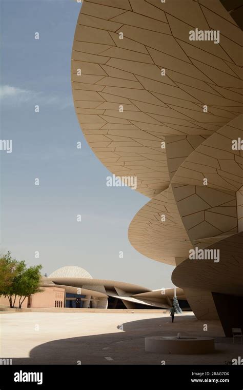 National Museum Of Qatar Doha Qatar Stock Photo Alamy