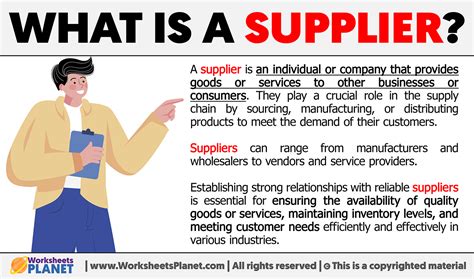 What is a Supplier | Definition of Supplier
