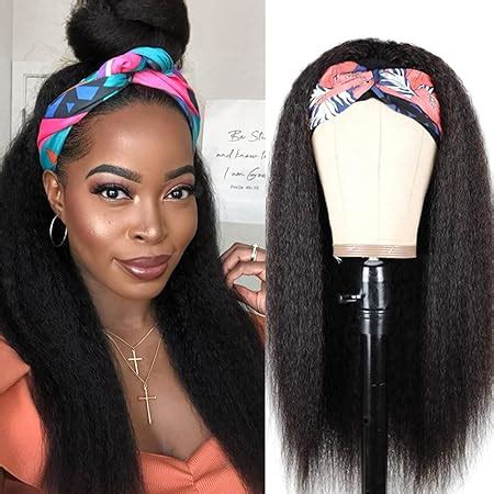 Amazon Kinky Straight Headband Wig 24 Inches Long Yaki Headband