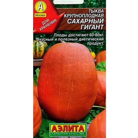 Купить Тыква Сахарный гигант F0000028213 за 32руб. |Garden-zoo.ru