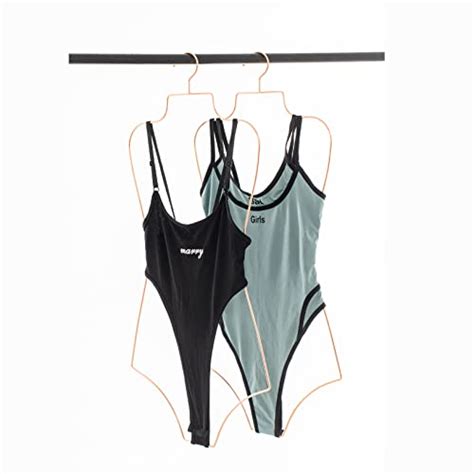 Arekuaei Rose Gold Wire Lingerie Hangers Body Shape Metal Display Bikini Swimwear Hanger Of