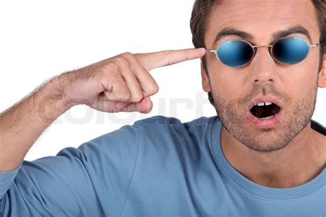 Surprised Man Stock Image Colourbox
