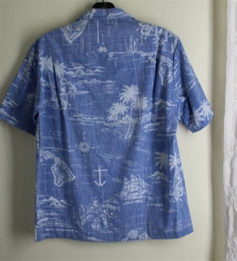 Mens Vintage Royal Creations Hawaii Map Of Islands A… Gem