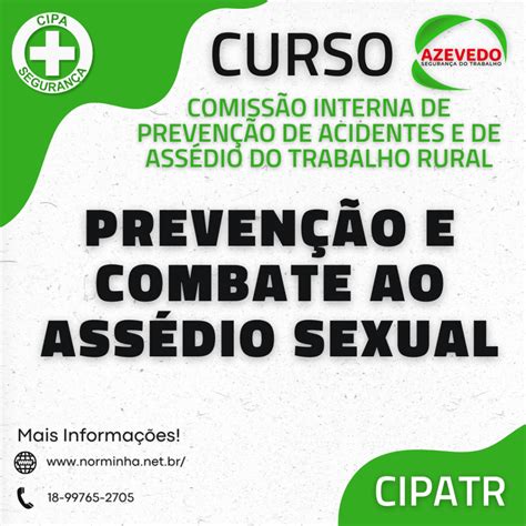 Curso Preven O E Combate Ao Ass Dio Sexual Azevedo Seguranca Do Trabalho