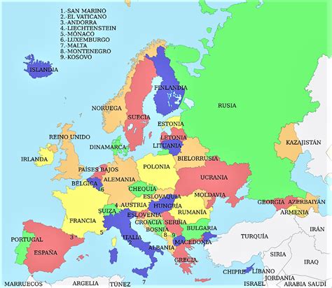 Mapas Politico Da Europa - BRAINCP