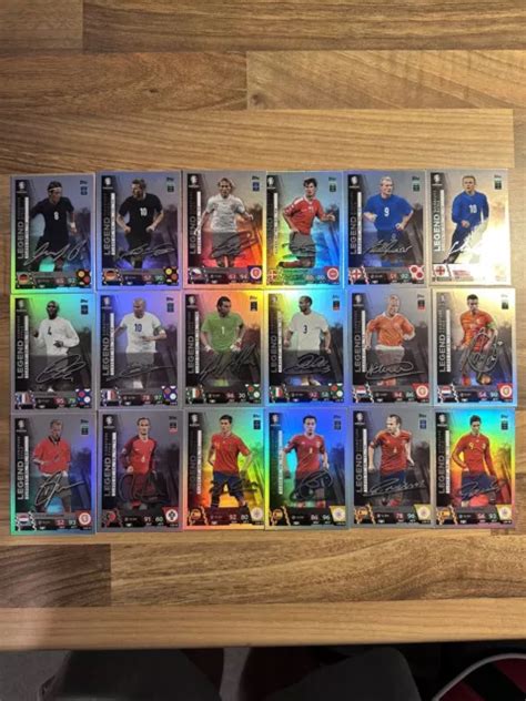 ENSEMBLE COMPLET DES 18 Cartes Legends Match Attax Euro 2024 Mega Super