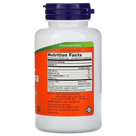 Now Foods Spirulina Mg Tabletten Online Kaufen Fatburners At