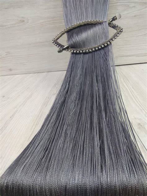 Графитовые однотонные шторы кисея без люрексовой нити, 3 м * 3 м ...