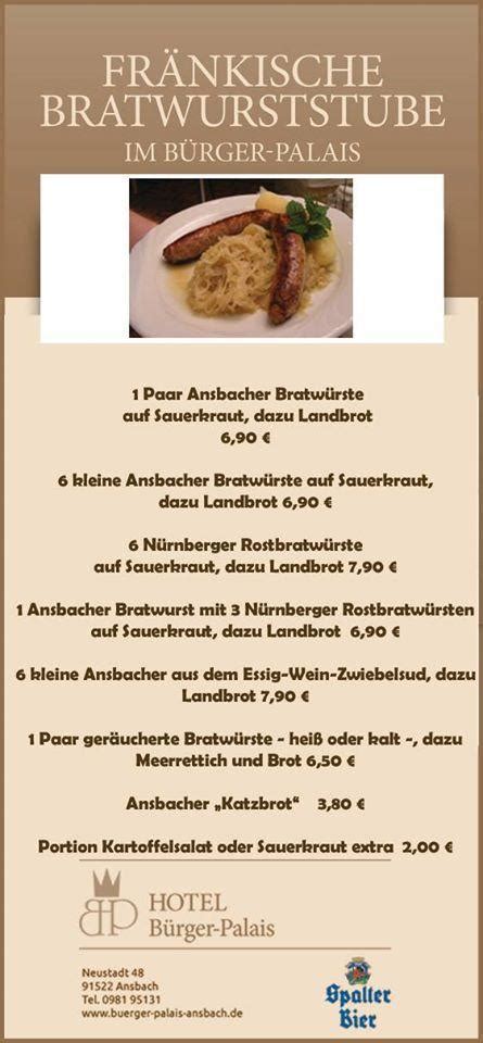 Speisekarte Von B Rger St Ble Restaurant Ansbach