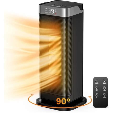 Chauffage d appoint 2000W avec Télécommande Radiateur Electrique