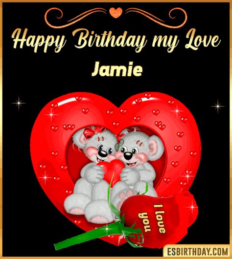 Happy Birthday Jamie  🎂 Images Animated Wishes【28 S】