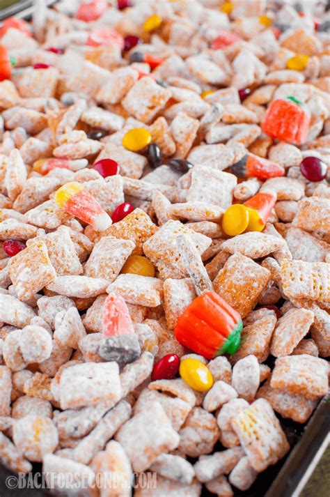 Halloween Pumpkin Spice Muddy Buddies Back For Seconds