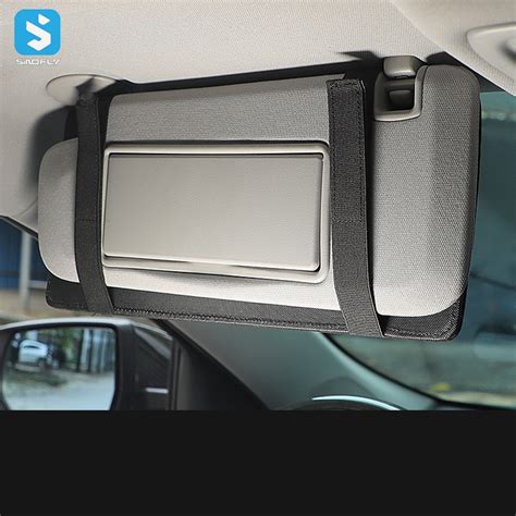 Car Glasses Clip Car Interior Sun Visor Multi Function Card Storage Fur