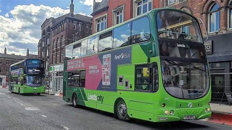 Thrash First Leeds Volvo B9TL Wright Eclipse Gemini 37655 YJ58 RPU