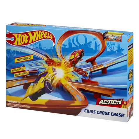 Hot Wheels Criss Cross Crash Track Set Leket Y Lekia No