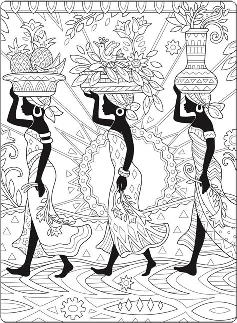 Welcome To Dover Publications African Paintings Coloring Books