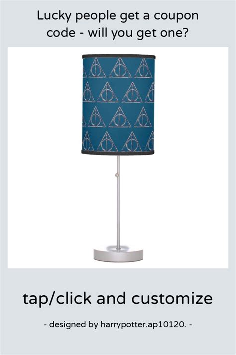 Harry Potter Deathly Hallows Watercolor Table Lamp Zazzle Harry