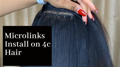 Micro Links Extensions On 4c Hairdetailed Tutorial Youtube