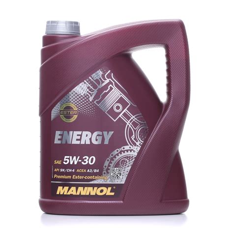 MN7511-5 MANNOL ENERGY Moottoriöljy 5W-30, 5l, Osasynteettinen öljy ...