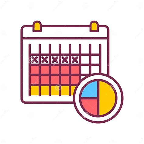 Ovulation Calendar With Marks Days Contraception Method Menstrual