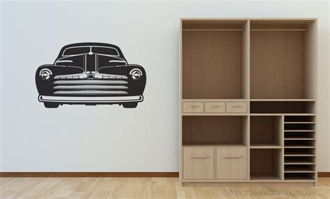 Hot Rod Wall Decal Roadster Man Cave Wall Decor Car Etsy