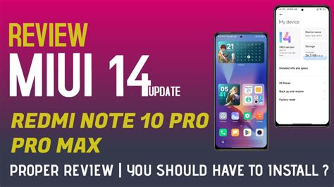 MIUI 14 UPDATE FOR REDMI NOTE 10 PRO PRO MAX YouTube