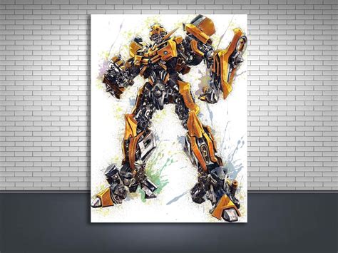 Bumblebee Poster Print, Gallery Canvas Wrap, Transformers, Wall Art ...