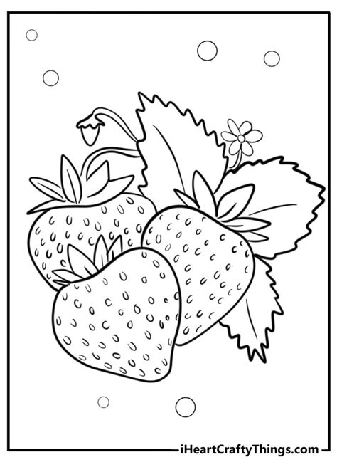 strawberry coloring pages   printables  kids