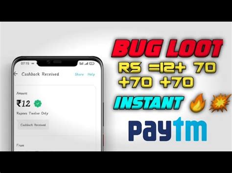 Unlimited Paytm CashBack Loot Offer Today Instant Paytm Cash New