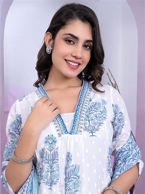 Buy Vishudh Ethnic Motifs Printed Regular Pure Cotton Kurta With