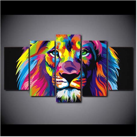 Top 31 Imagen Cuadros De Leones De Colores Abzlocal Mx