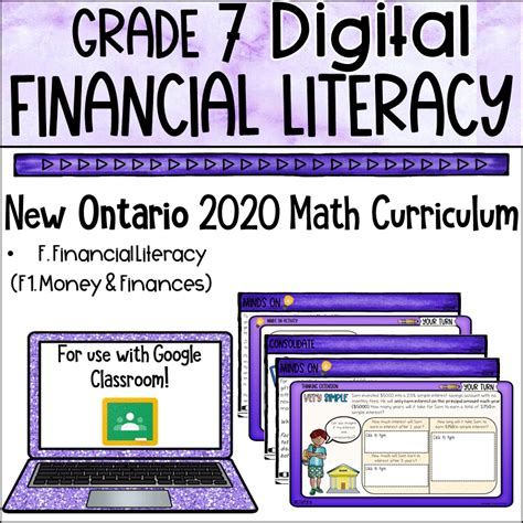 Grade Financial Literacy Ontario Stacey S Circle