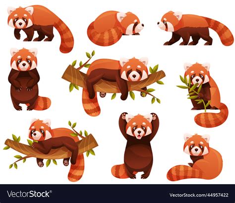 Premium Vector Clipart Kawaii Red Pandas Cute Red Panda, 48% OFF