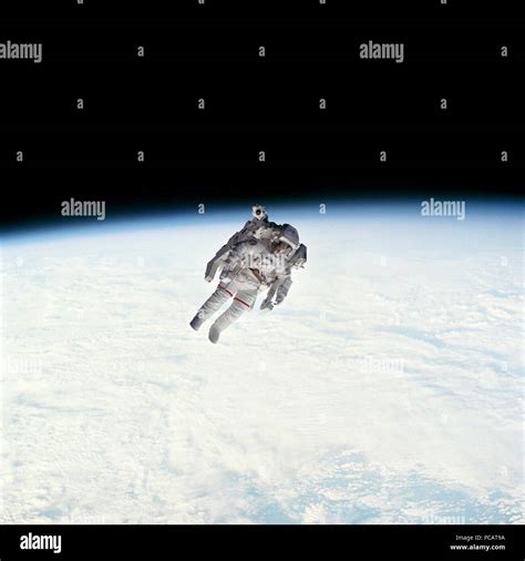 Astronaut In Manned Maneuverability Unit Hi Res Stock Photography And