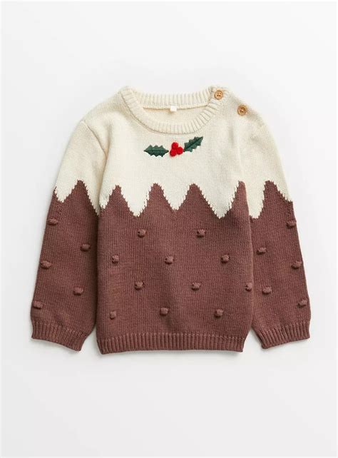 Buy Christmas Pudding Knitted Jumper 12 18 Months Tops Tu In 2023