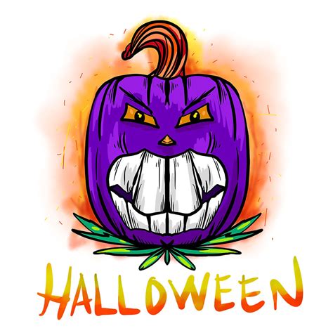 Halloween Purple Pumpkin FREE PNG Image - Instant Download | my-happy ...