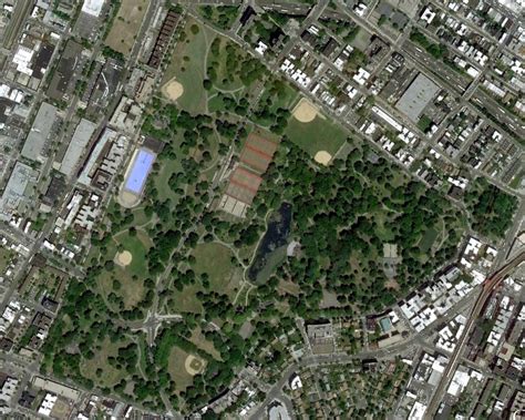 Aerial View Of Crotona Park Bronx New York City Courtesy Flickr