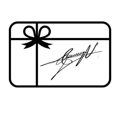 gift card signatures ideas