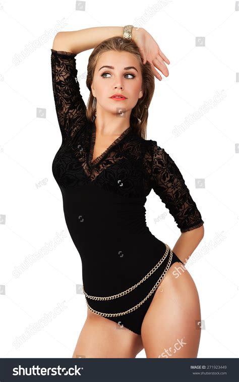 Studio Photo Sexy Woman Black Lingerie Stock Photo 271923449 Shutterstock
