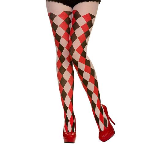 Tights Harlequin Jester Black Miscellaneous Adult Below€2500 Tight